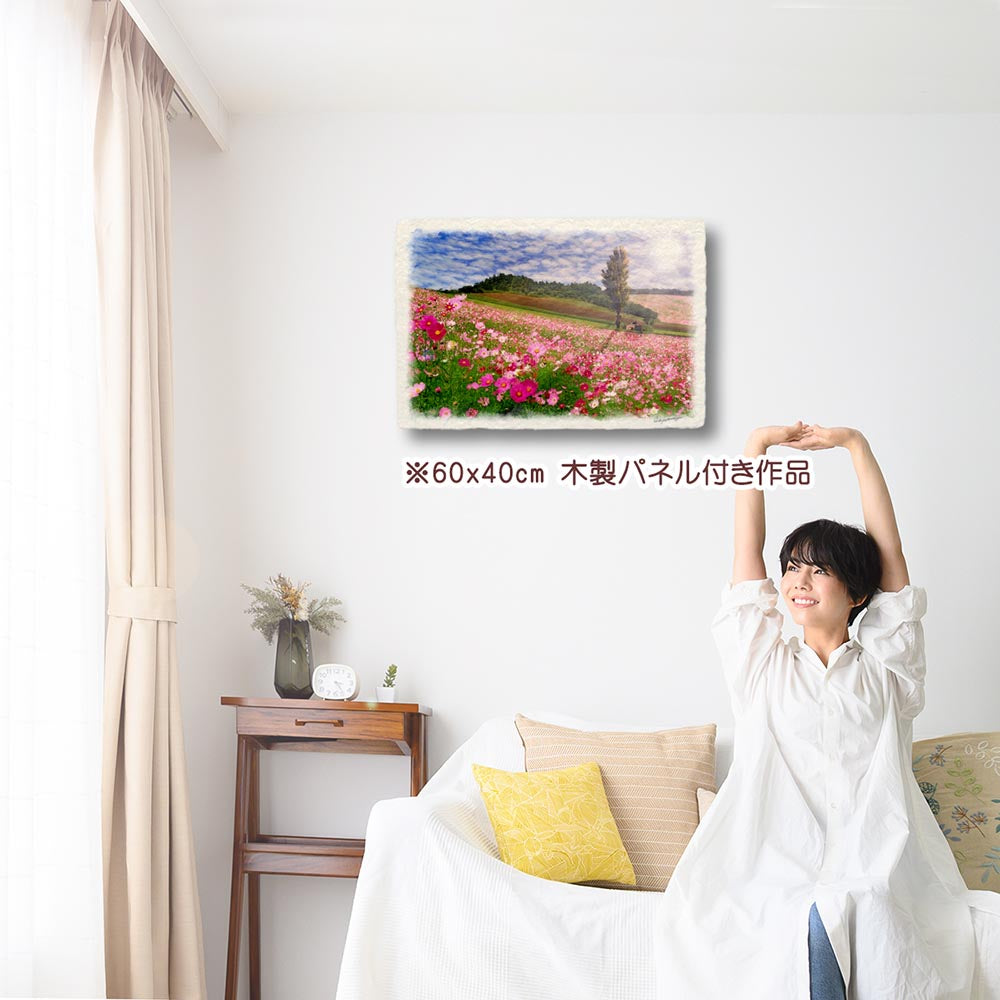 和紙の絵写真 アートパネル 絵画 インテリア 玄関 風水 絵