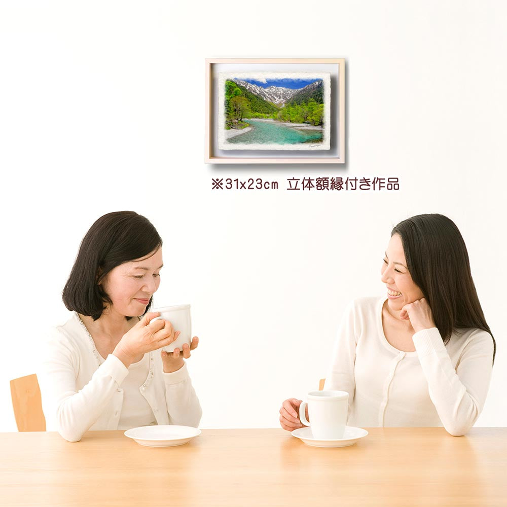 和紙の絵写真 アートパネル 絵画 インテリア 玄関 風水 絵 和紙の絵写真 アートパネル 絵画 インテリア 玄関 風水 絵